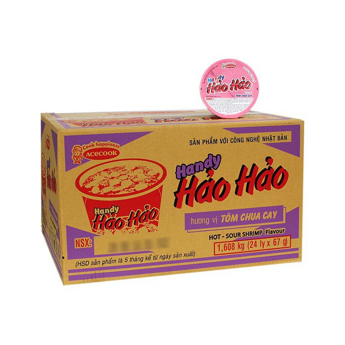 Mì Cốc Handy Hảo Hảo Tôm Chua Cay 67g Acecook