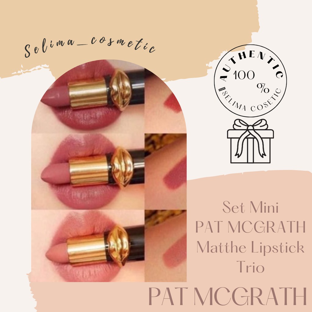 SET SON MINI PAT MCGRATH MATTHE LIPSTICK TRIO