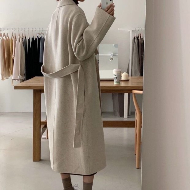 Áo khoác dáng dài Trenchcoat Babel vải dạ cao cấp style Hàn Quốc