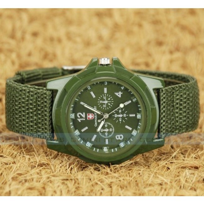 Đồng hồ Nam Nữ Army Gs441 mặt tròn dây dù trẻ trung. | BigBuy360 - bigbuy360.vn