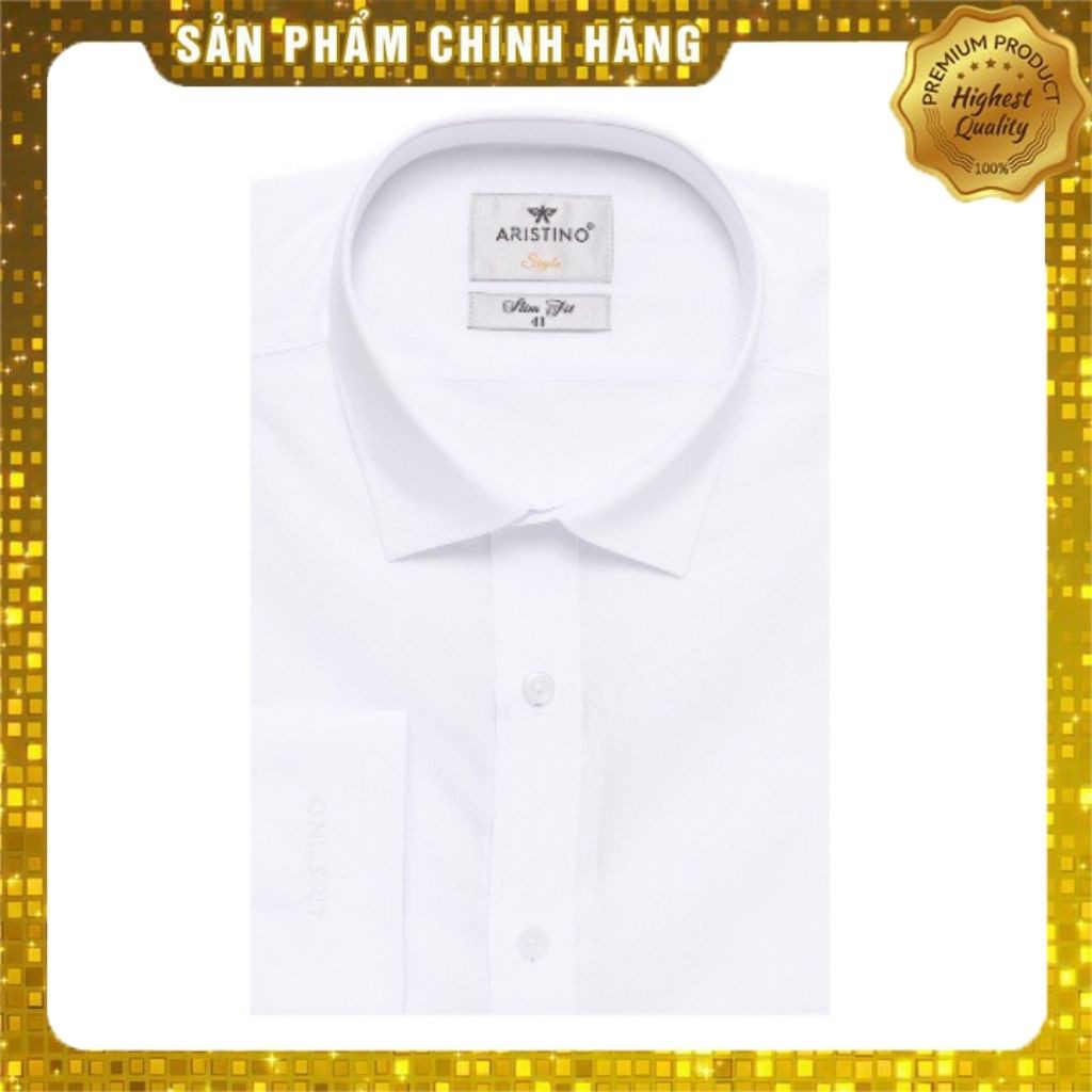 Áo sơ mi trắng dài tay ARISTINO trắng trơn lịch lãm als13708- slim | BigBuy360 - bigbuy360.vn