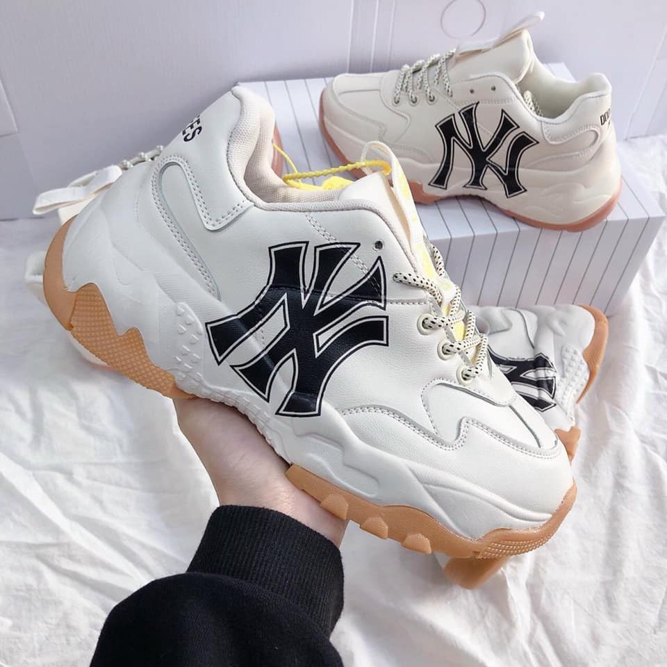 [Xả Kho] giày sneaker 𝐌𝐋𝐁 NY Vàng nam nữ full box, Giày 𝐌𝐋𝐁 NY, Giày Thể Thao Tăng Chiều Cao 𝐌𝐋𝐁 NY Vàng Hot Nhất 2021