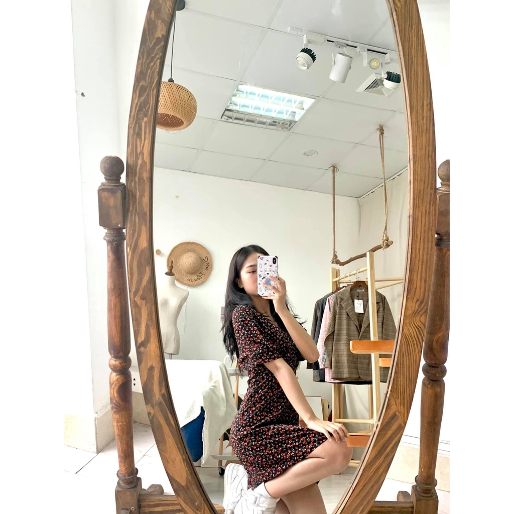 Đầm hoa nhí nhún ngực 3 màu | BigBuy360 - bigbuy360.vn