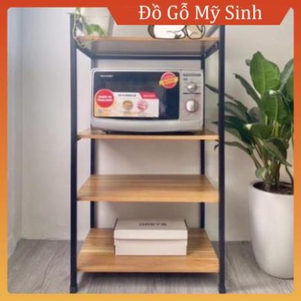 Kệ đa năng phòng khách phòng bếp để lò vi sóng nồi cơm, Lò nướng mũ trang trí nhà cửa đồ gỗ mỹ sinh