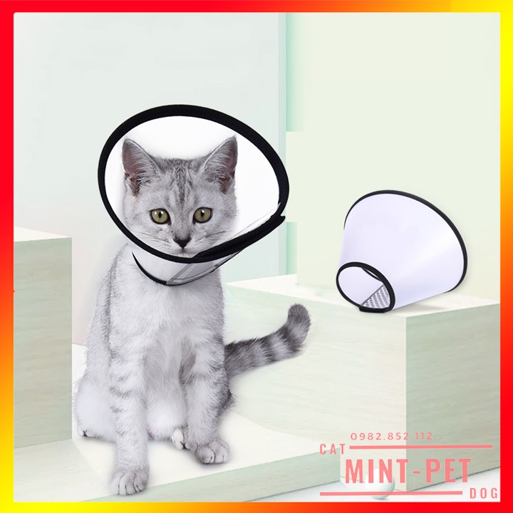 Vòng Cổ Chống Liếm Cho Chó Mèo 0.5 Kg - 1.5 Kg (Size 7) Giá Rẻ #MintPet