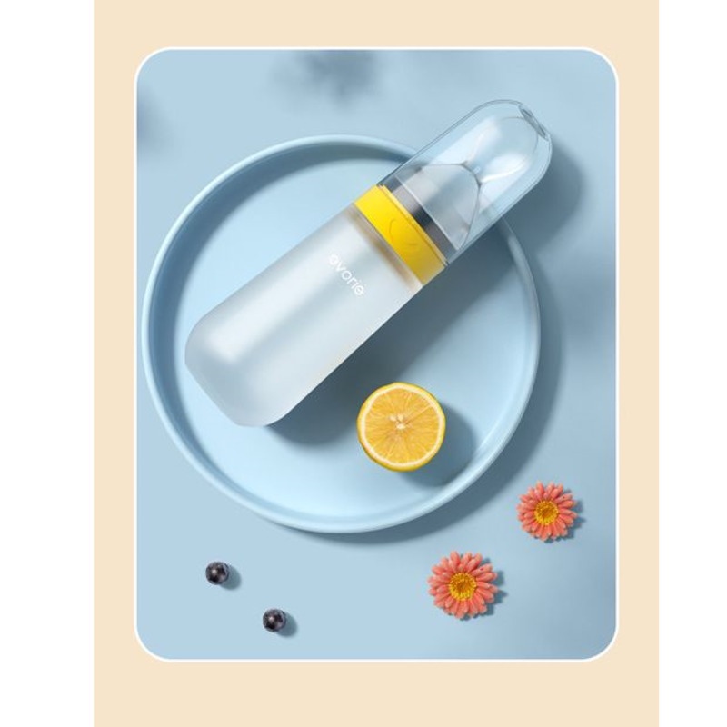 bình sữa cho bé sơ sinhMuỗng Ăn Dặm Bằng Silicone Mềm Kèm Muỗng Dành Cho Trẻ Sơ Sinh