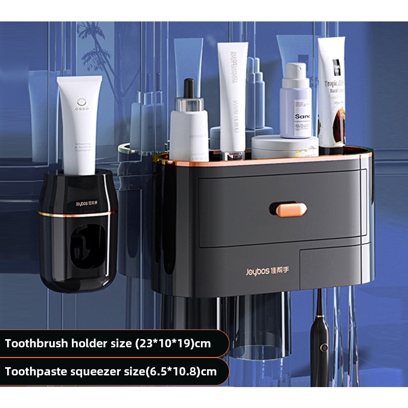 Giá Đỡ Bàn Chải Đánh Răng Hít Nam Châm Tự Động Đảo Ngược Tiện Dụng