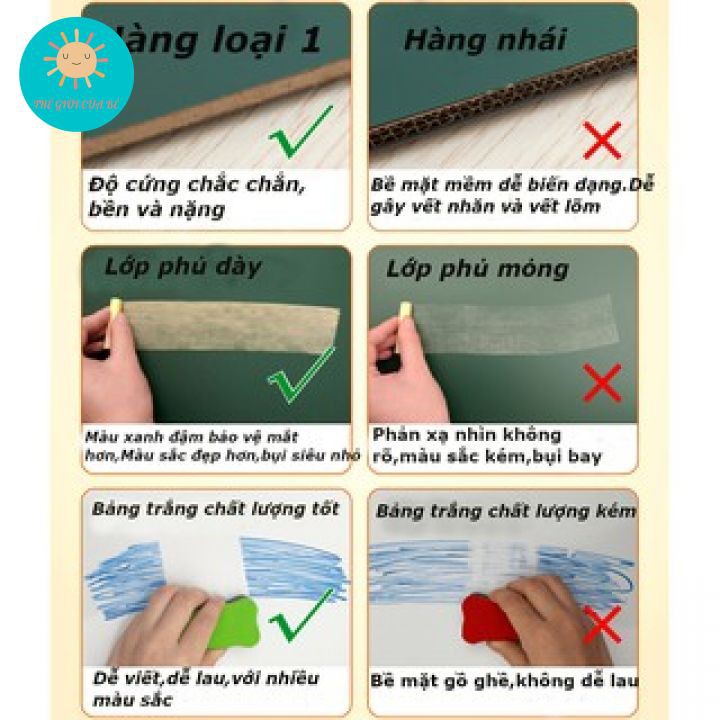 Bảng Vẽ  mặt có từ tính, xóa dễ dàng không bám bụi - Bảng vẽ trẻ em bảng vẽ giáo dục