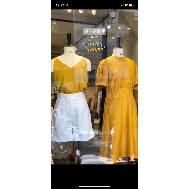 Đầm Vàng Nosbyn Size S - New 99%