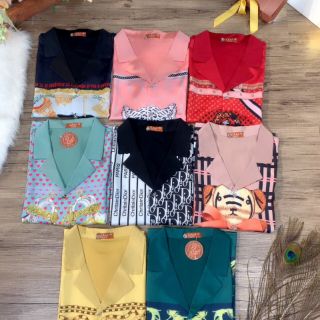 Đồ bộ lụa cao cấp in 3D