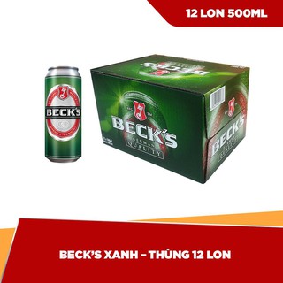 Bia Beck 500ml Thùng 12 lon