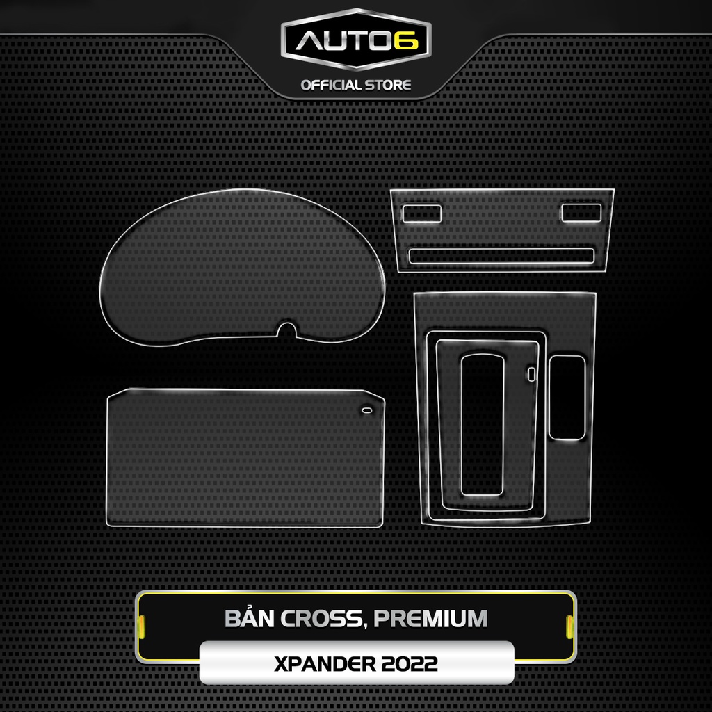 Bộ chi tiết Film PPF trong suốt dán xe MITSUBISHI XPANDER 2022-2023 chống xước bảo vệ nội thất ô tô - AUTO6