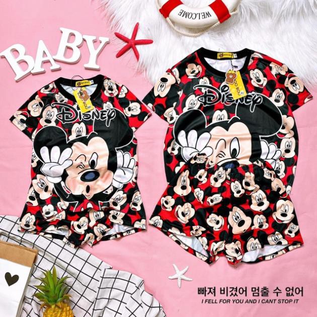 Đồ Bộ Pijama Thun Baby SIZE 10-20KG Tay Ngắn Quần Đùi Họa Tiết Hoạt Hình Dễ Thương