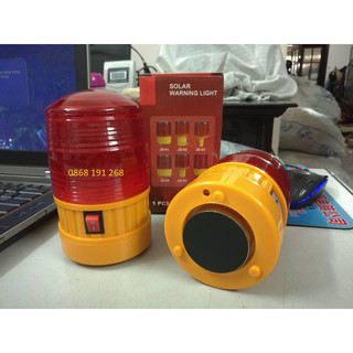 Đèn quay cảnh báo chạy bằng pin có đế nam châm