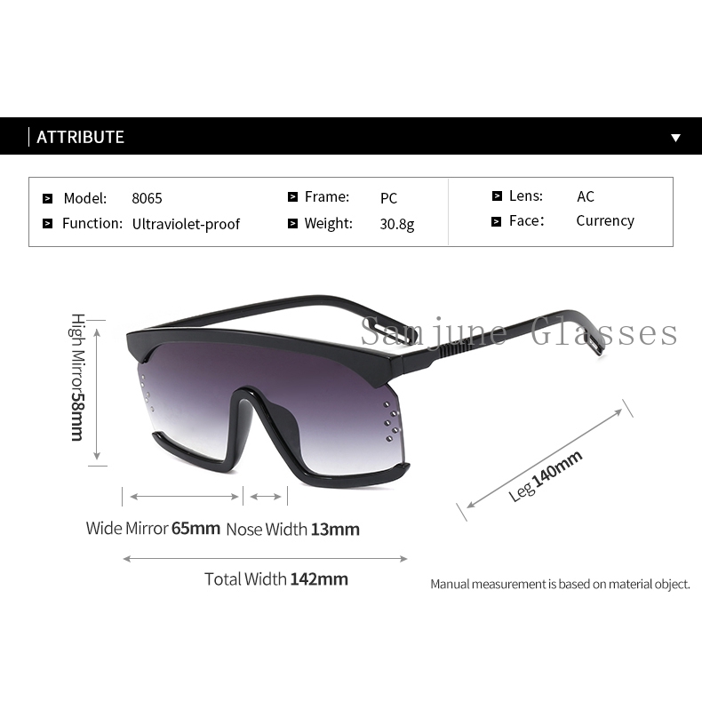 Kính mát khung vuông ngoại cỡ sang trọng cho nam & nữ | BigBuy360 - bigbuy360.vn