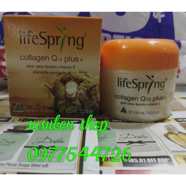 Kem dưỡng da nhau thai cừu Lifespring collagen Q10 plus