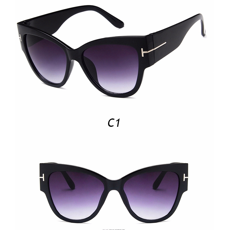 Kính mát gọng mắt mèo bằng nhựa chống tia UV phong cách thời trang retro