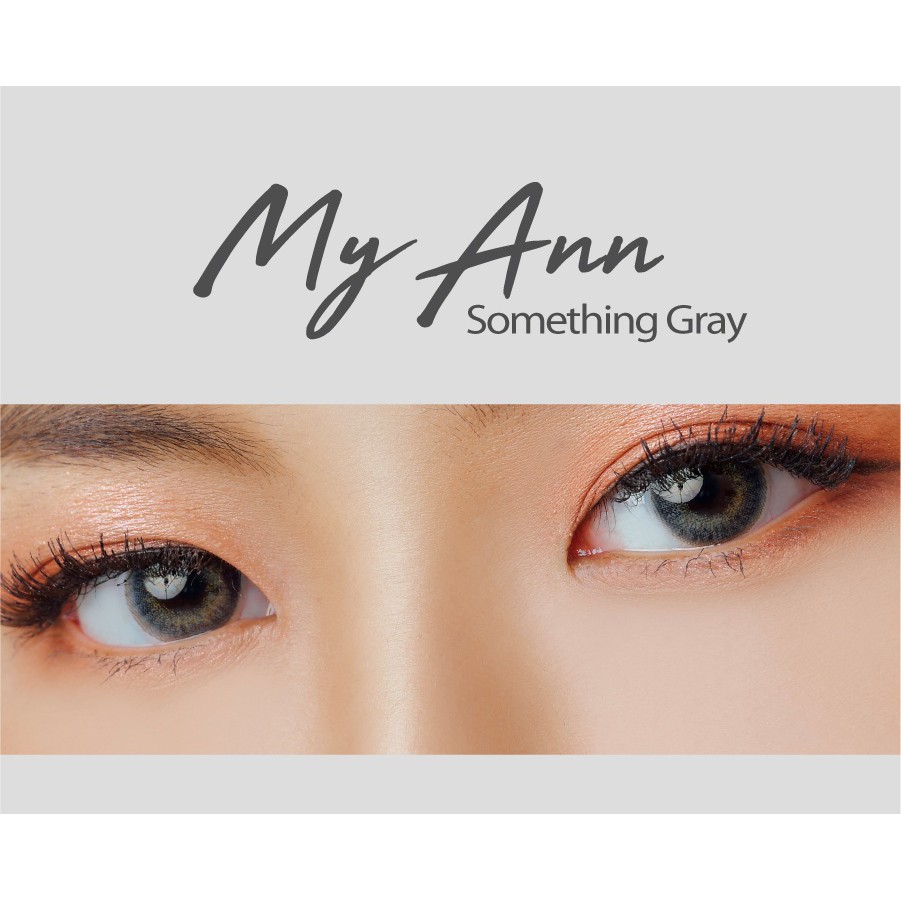 {1 tháng silicone} Kính áp tròng SOMETHING GRAY/BROWN + tặng bộ dụng cụ mini