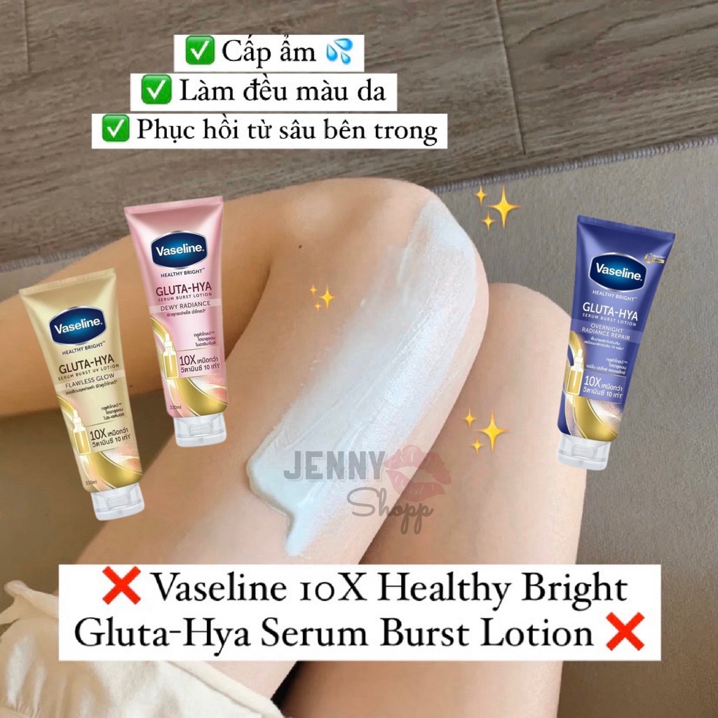 Sữa Dưỡng Thể Trắng Da Vaseline 10X - 50X