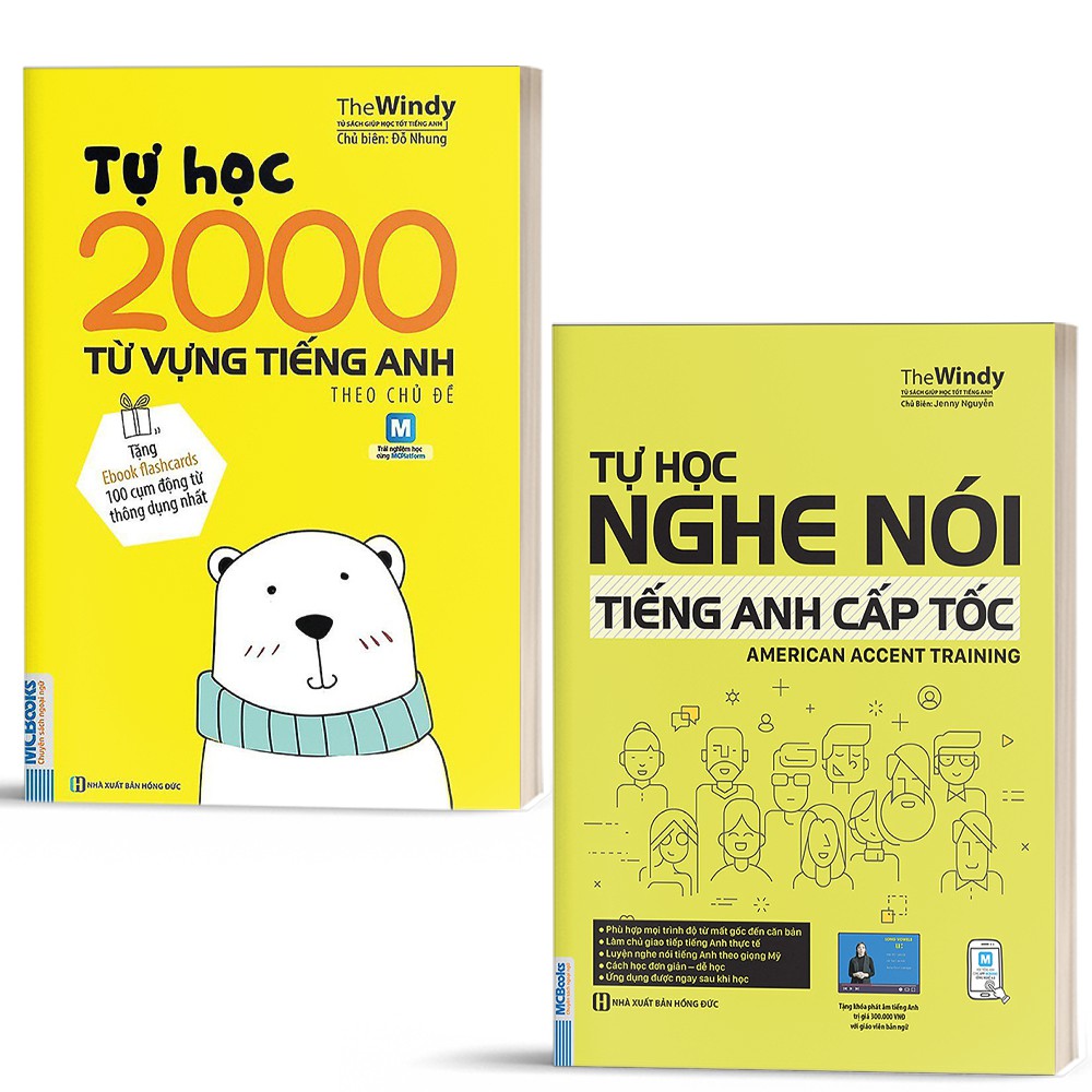 Sách - Combo Tự Học Nghe Nói Tiếng Anh Cấp Tốc và 2000 Từ Vựng Tiếng Anh Theo Chủ Đề - Học Kèm App Online | BigBuy360 - bigbuy360.vn
