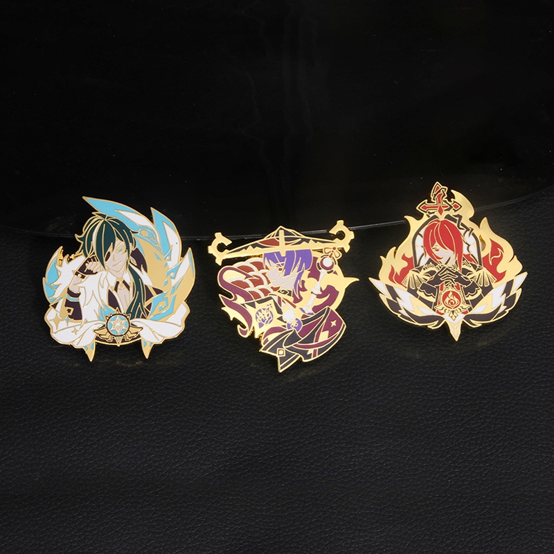 Ghim Cài Áo Kim Loại Hình Nhân Vật Hoạt Hình Periphery Genshin Thunder General Heart Sea Kaiadi Luke Hoạt Hình