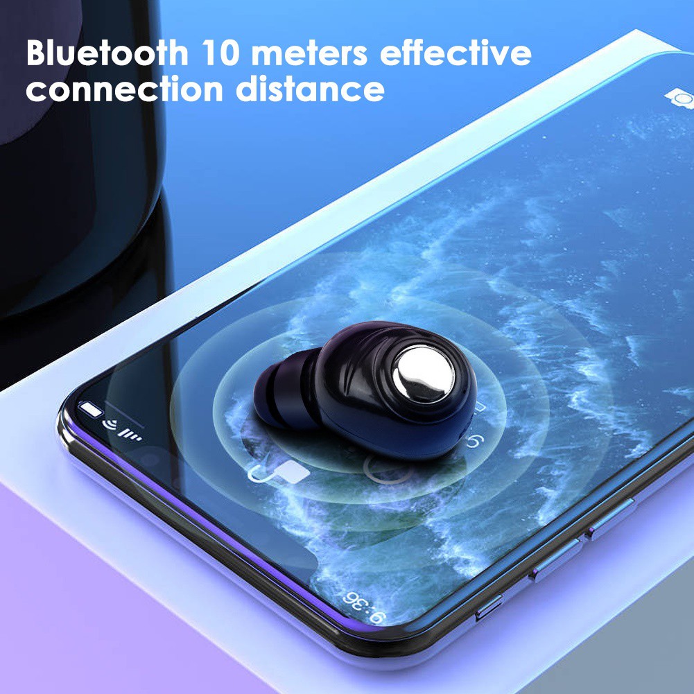 Tai Nghe Không Dây Hel + X8 Mini Kết Nối Bluetooth 5.0 Chống Thấm Nước