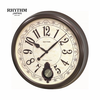 Đồng hồ treo tường nhật bản rhythm cmj504nr06 kt 53.4 x 8.2cm, 3.33kg vỏ nhựa, dùng pin