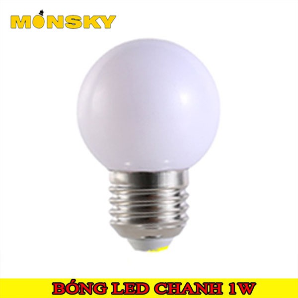 COMBO 10 Bóng đèn Led MONSKY quả chanh G45 1w đuôi E27 ánh sáng trắng chuyên dụng cho trang trí