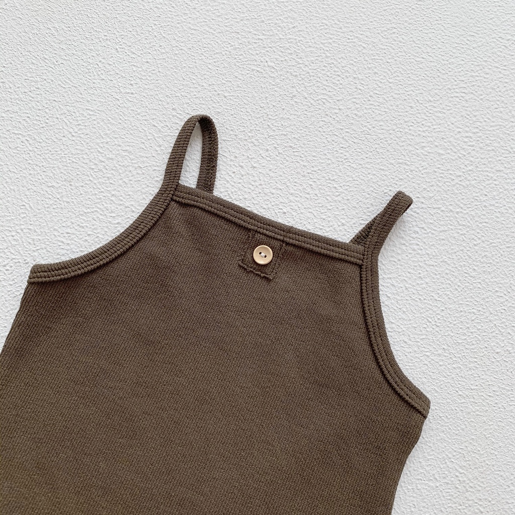 Bộ Áo Sát Nách + Quần Short Họa Tiết Hoạt Hình Cho Bé