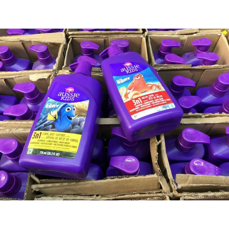 Combo 2chai Sữa tắm Aussie Kids 3in1 chai  778ml*2