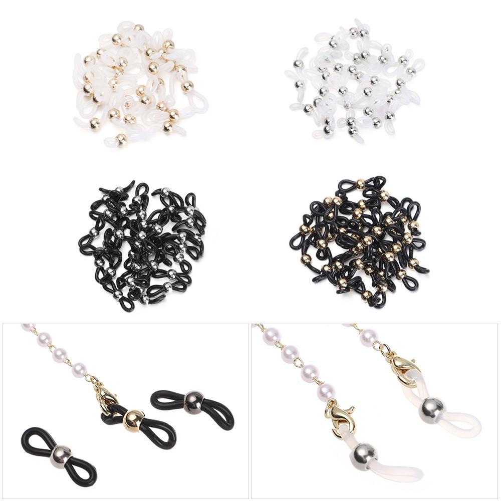 Xiantin Set 50 Dây Giữ Mắt Kính Màu Trắng Đen Chống Trượt Có Thể Điều Chỉnh Giá Đỡ