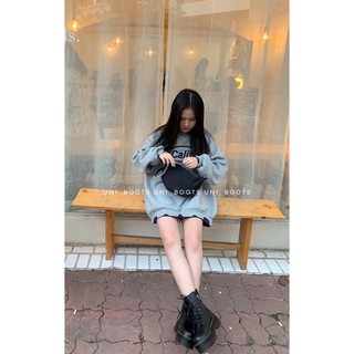 CHARMING BOOTS- Boots dáng dr marten - Bốt đế cao  cổ cao