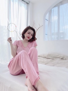 Đồ Bộ Pizama Satin Lụa Cánh Tiên
