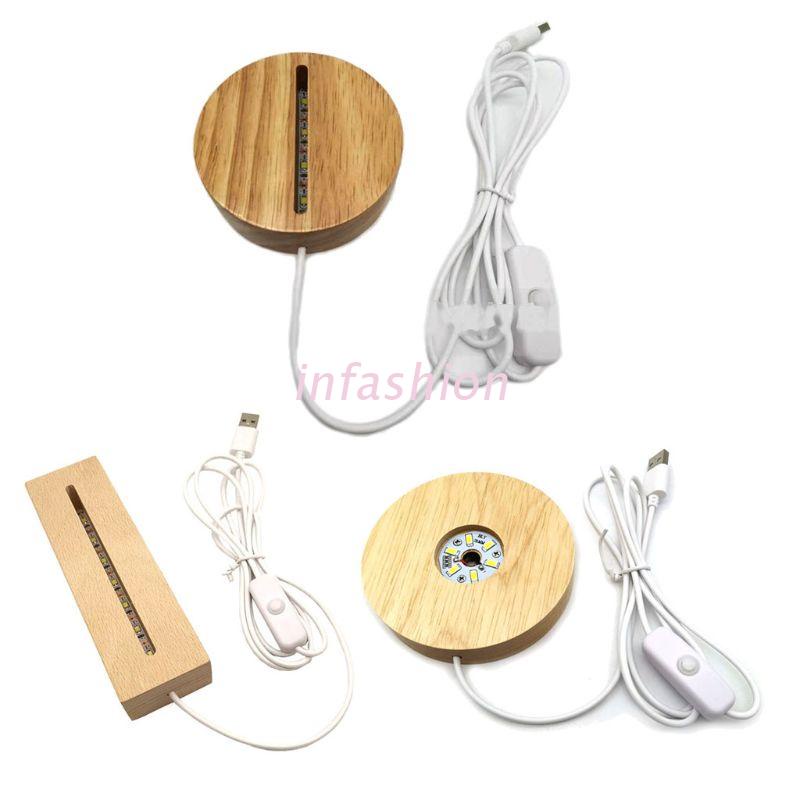 Giá Đỡ Đèn Led Bằng Nhựa Resin Đế Gỗ Thủ Công Nghệ Thuật