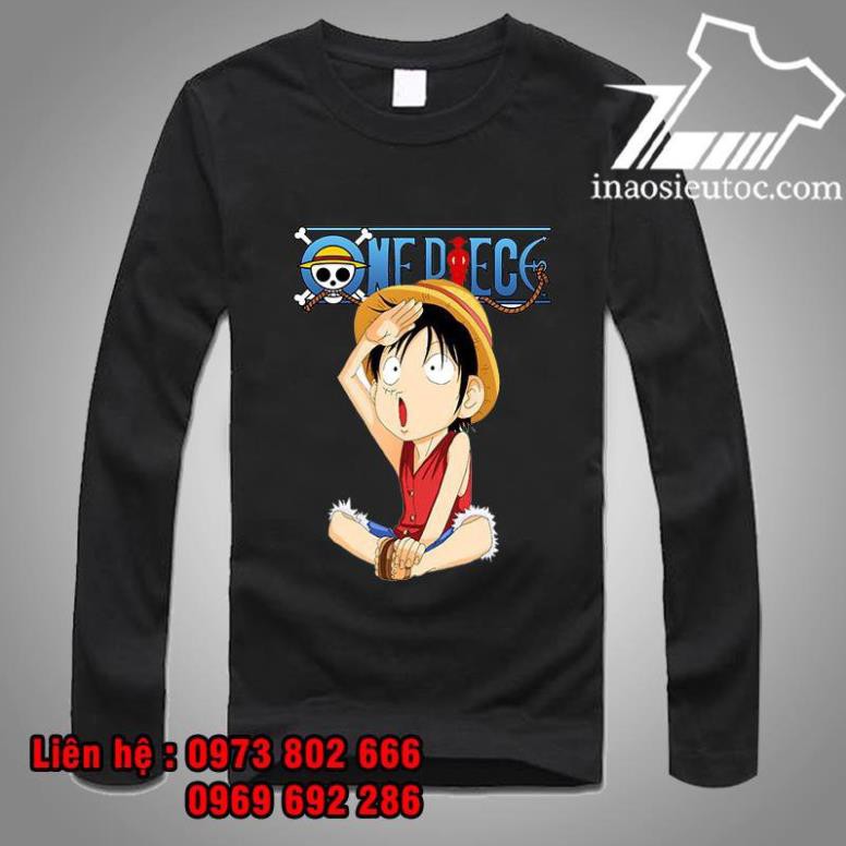 Áo thun dài tay Luffy One Piece dễ thương đẹp siêu ngầu giá rẻ nhất /uy tín chất lượng