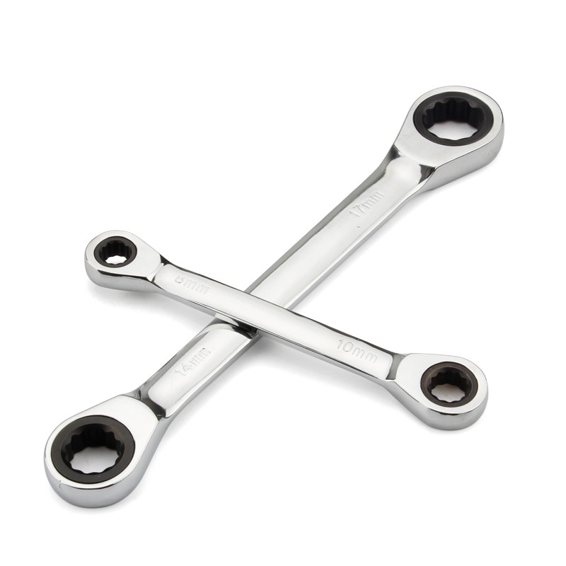 Cờ Lê Hai Đầu Kích Thước 8 - 9 - 10 - 12 - 13 - 14 - 15 - 16 - 17 - 18 - 19Mm Bằng Chrome