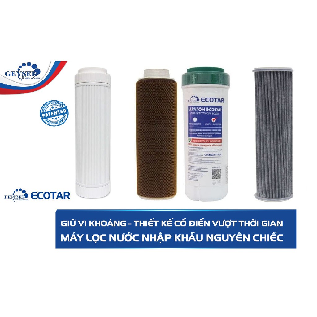 Máy Lọc Nước Nano Geyser Ecotar 4 - Nhập Khẩu Nga 100%