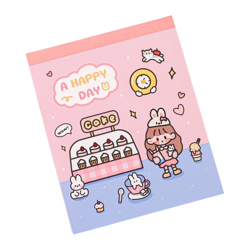 🌸Set 50 tờ sticker nhãn dán trang trí sổ lưu niệm bìa sách siêu dễ thương🌸