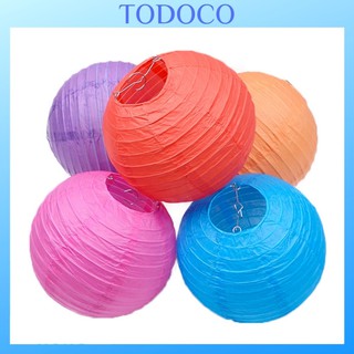 Lồng đèn giấy trang trí trung thu đẹp lụa tròn 40cm/30cm/25cm/20cm/15cm/10cm phong cách Nhật Bản (không bao gồm đèn)ML10