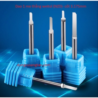 Dao phay 1 me thẳng Weitol NZD phay cắt gỗ, nhựa, nhôm và kim loại mềm