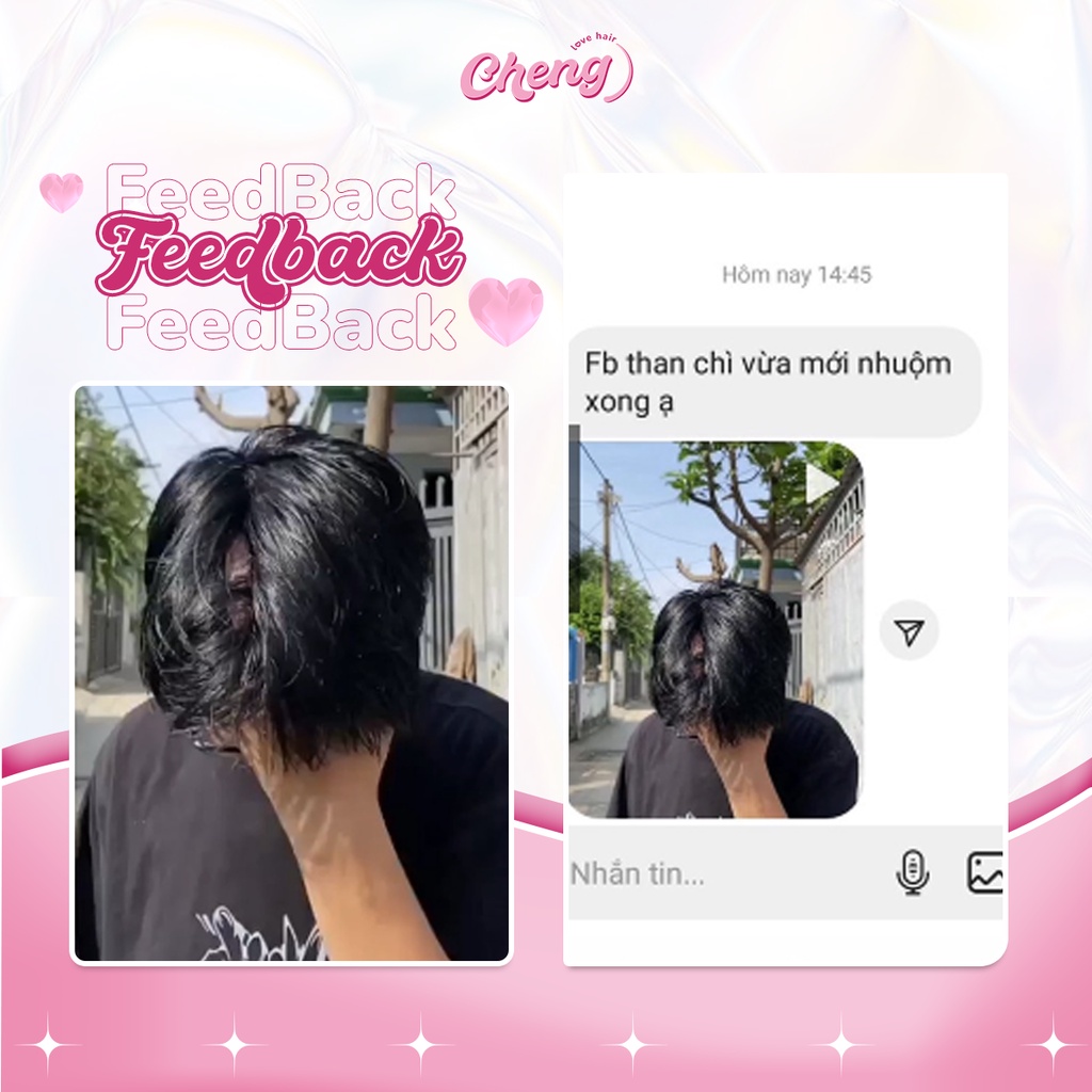 Thuốc Nhuộm Tóc Màu THAN CHÌ Nam Không Tẩy | Chenglovehair, Chenglovehairs