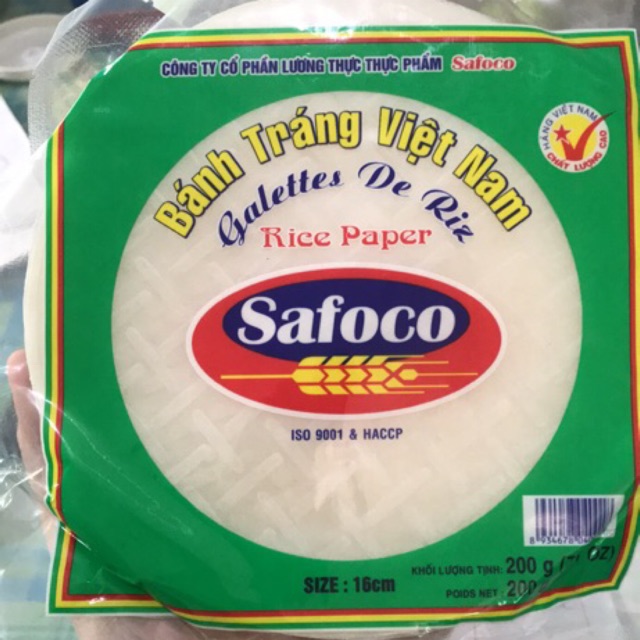 Bánh tráng cuốn gỏi ăn liền Safoco 200g