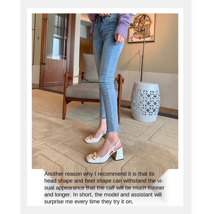 Xăng đan Cao Gót Mũi Vuông Thời Trang Xuân Hè Dành Cho Nữ