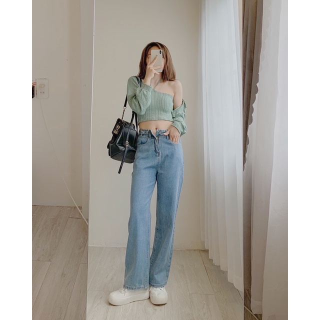 Set áo yếm croptop kèm áo khoác dáng ngắn 742