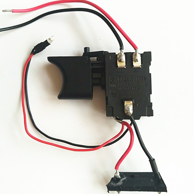 Cò máy khoan pin 12V - sử dụng chân pin tam giác China ( P032)