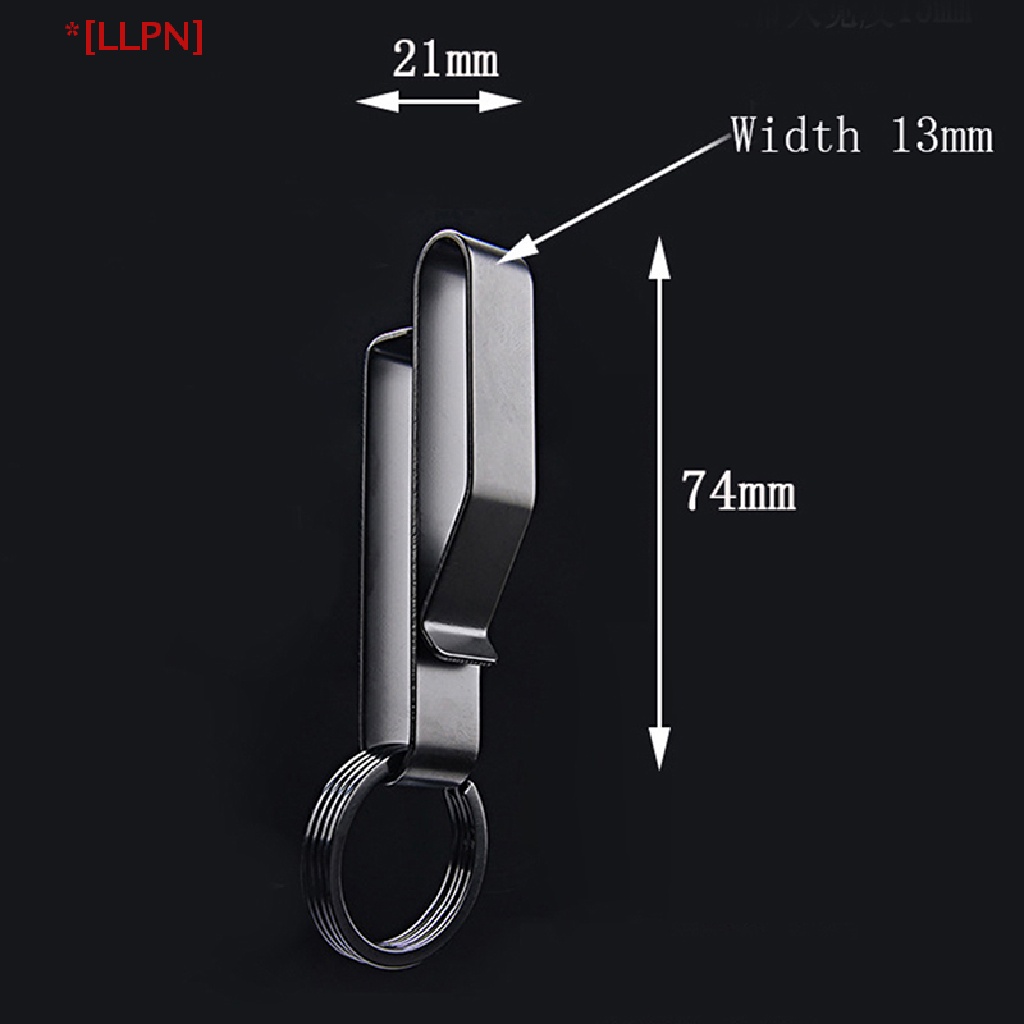 1 Móc Khóa Treo Thắt Lưng Bằng Thép Không Gỉ Có Thể Tháo Rời