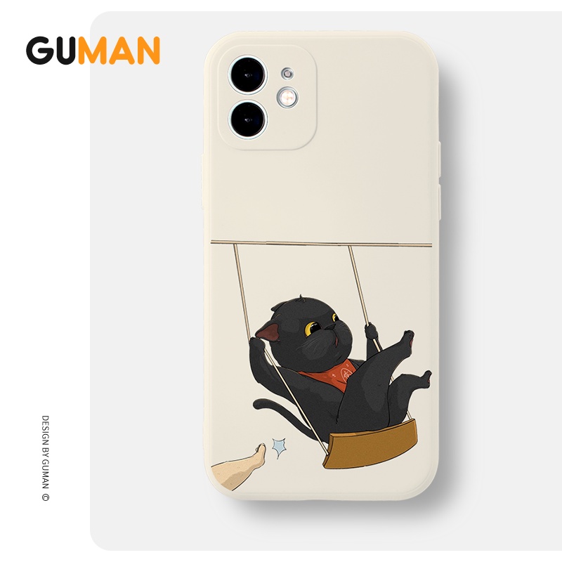 Ốp lưng GUMAN mềm ngộ nghĩnh cặp đôi dễ thương đẹp cho iPhone 14 13 12 11 Pro Max SE 2020 X XR XS 8 7 ip 6S 6 Plus kute XYB587