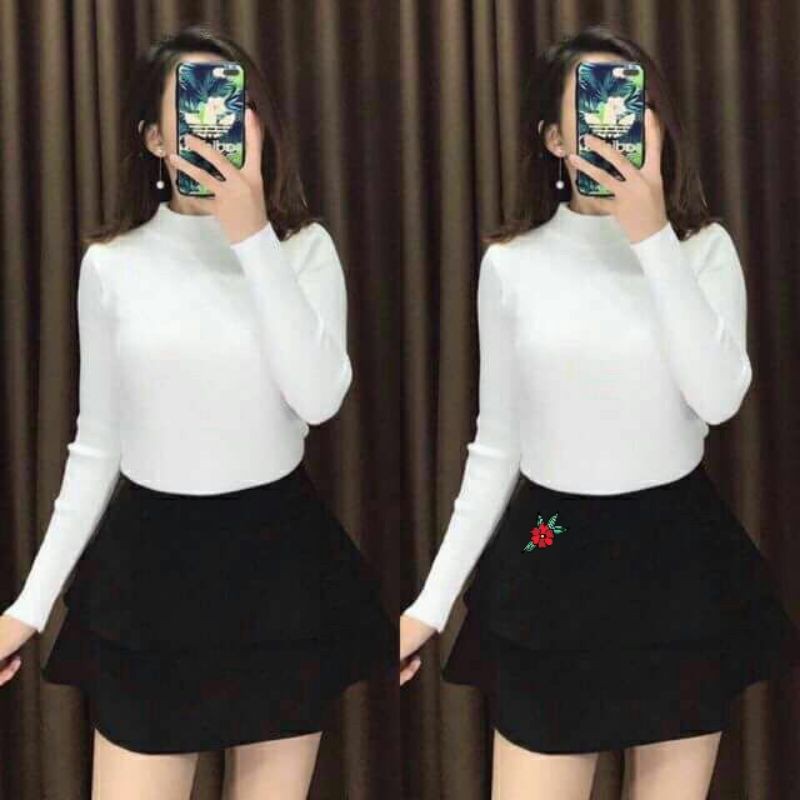 Áo len nữ đẹp👄FREESHIP👄Áo len nữ cổ lọ 3p | BigBuy360 - bigbuy360.vn