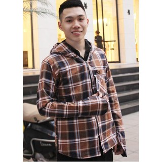 Áo chống nắng kẻ caro nam tiện dụnG