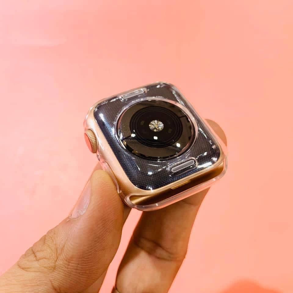 Ốp viền silicol trong suốt dành cho apple watch 2020